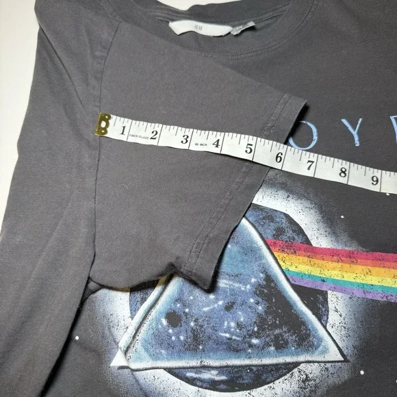Pink Floyd 1973 Tour H&M Retro Band Tee Women's Size Medium Rock Music VG - Picture 12 of 15